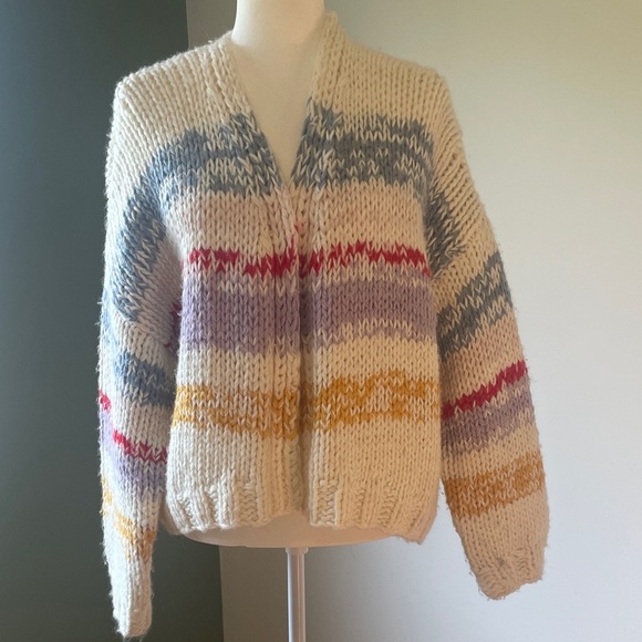 Anthropologie Sweaters - Anthropologie Multicolor Knit Cardigan